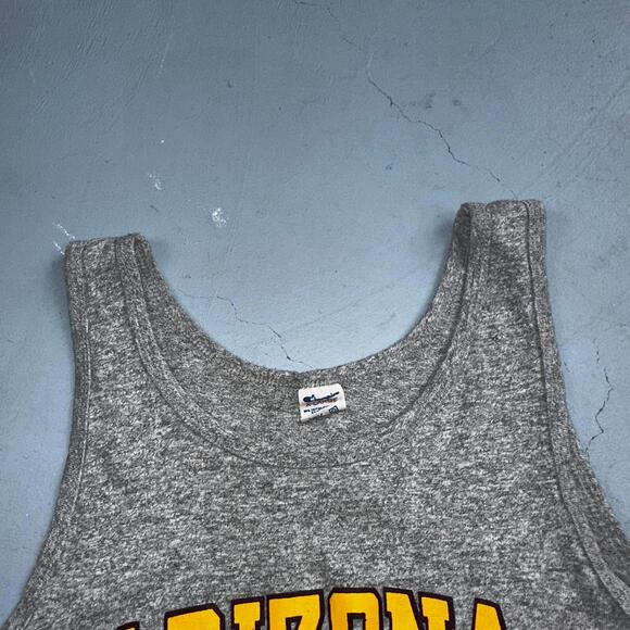 Champion 80s Arizona State VTG T Shirt ASU College University Track Tank Devils - Picture 5 of 10
